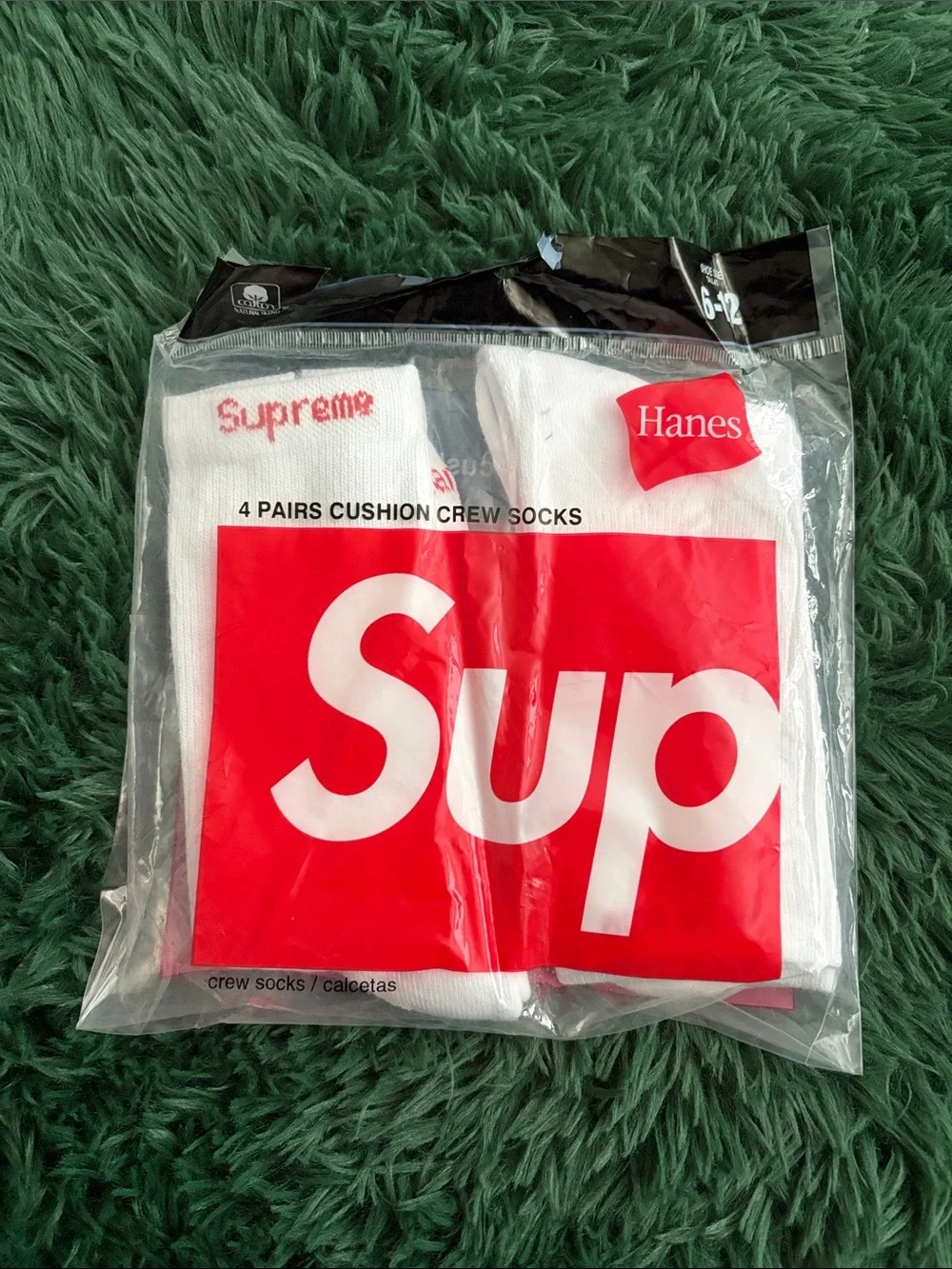 Hanes x Supreme White Socks